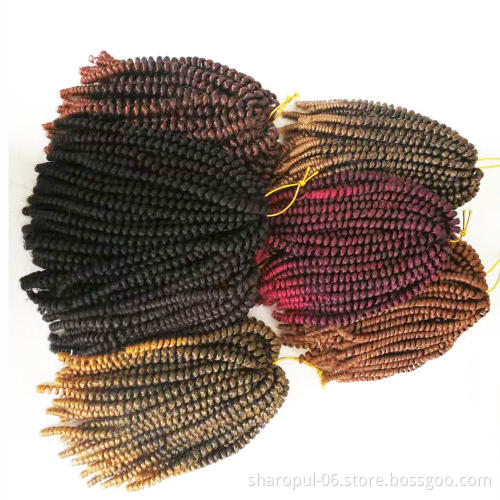 Ombre Faux Locs Crochet Braid Hair Extension Synthetic Braiding Hair For Black Woman